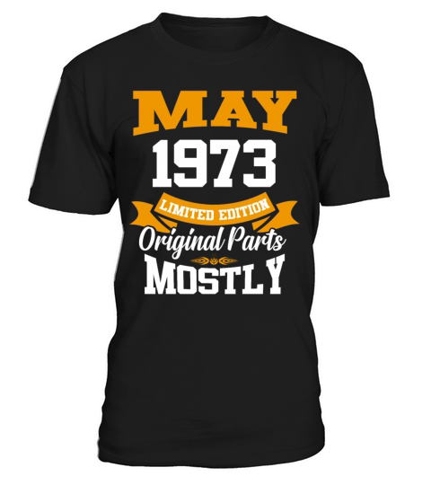 May 1973 Vintage Birthday Present T-Shirt Unisex