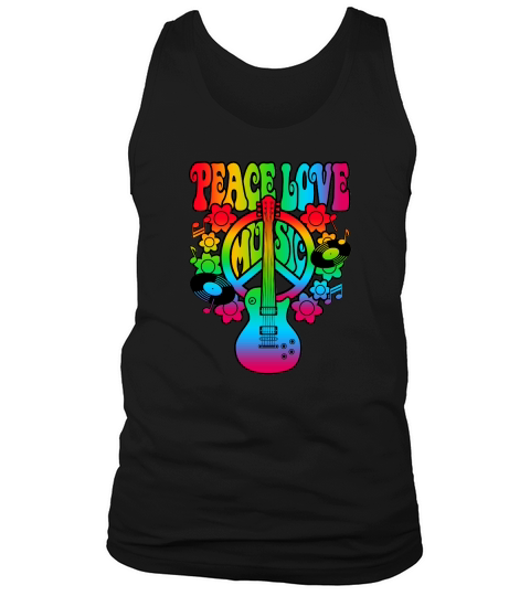 Peace Love Music LGBT Tank Top Unisex