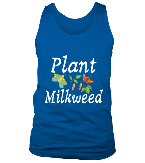 Plant Milkweed Butterfly Lepidopterist Tank Top Unisex