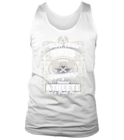 Vintage 1970 Tennis Birthday Gift Sport Hobby Tank Top Unisex
