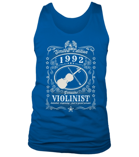 Vintage 1992 Violinist Birthday Gift Violin Player Tank Top Unisex