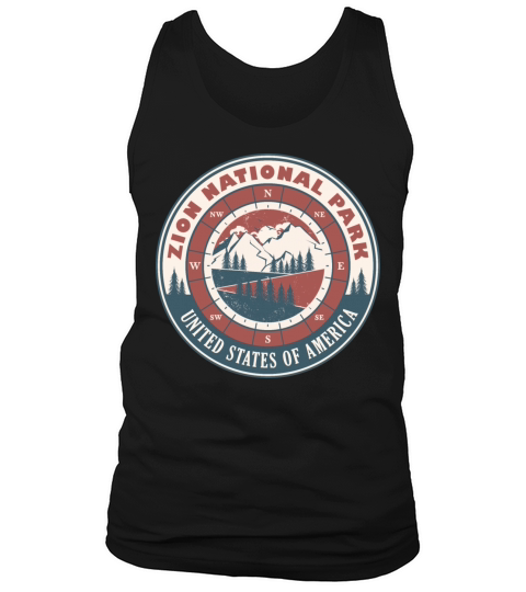 Zion National Park United States Vintage Hiking Tank Top Unisex