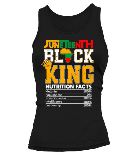 Juneteenth Black King Nutrition African American Mens Boys Tank top Woman