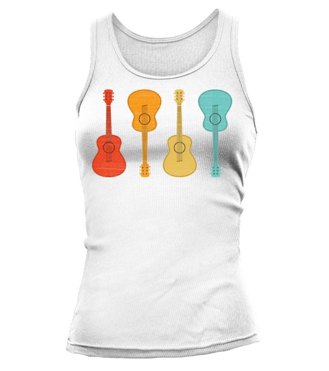 Vintage Acoustic Guitar Guitarist Idea Tank top Woman