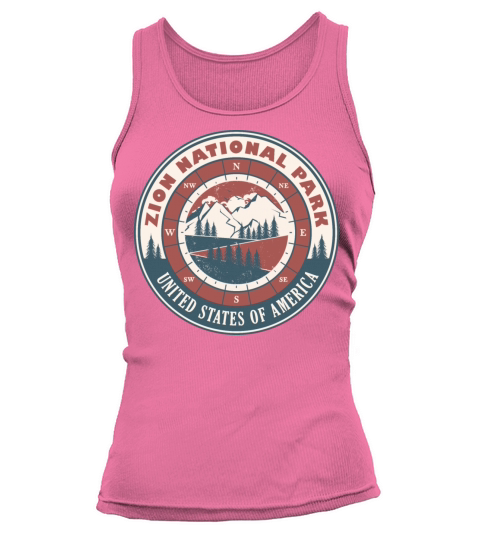 Zion National Park United States Vintage Hiking Tank top Woman