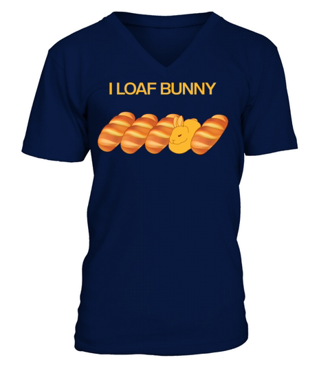 I Loaf Bunny V-Neck T-shirt