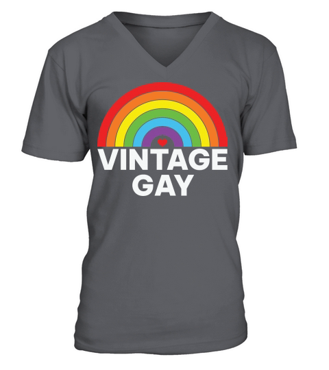 LGBT Pride Month Vintage Gay V-Neck T-shirt