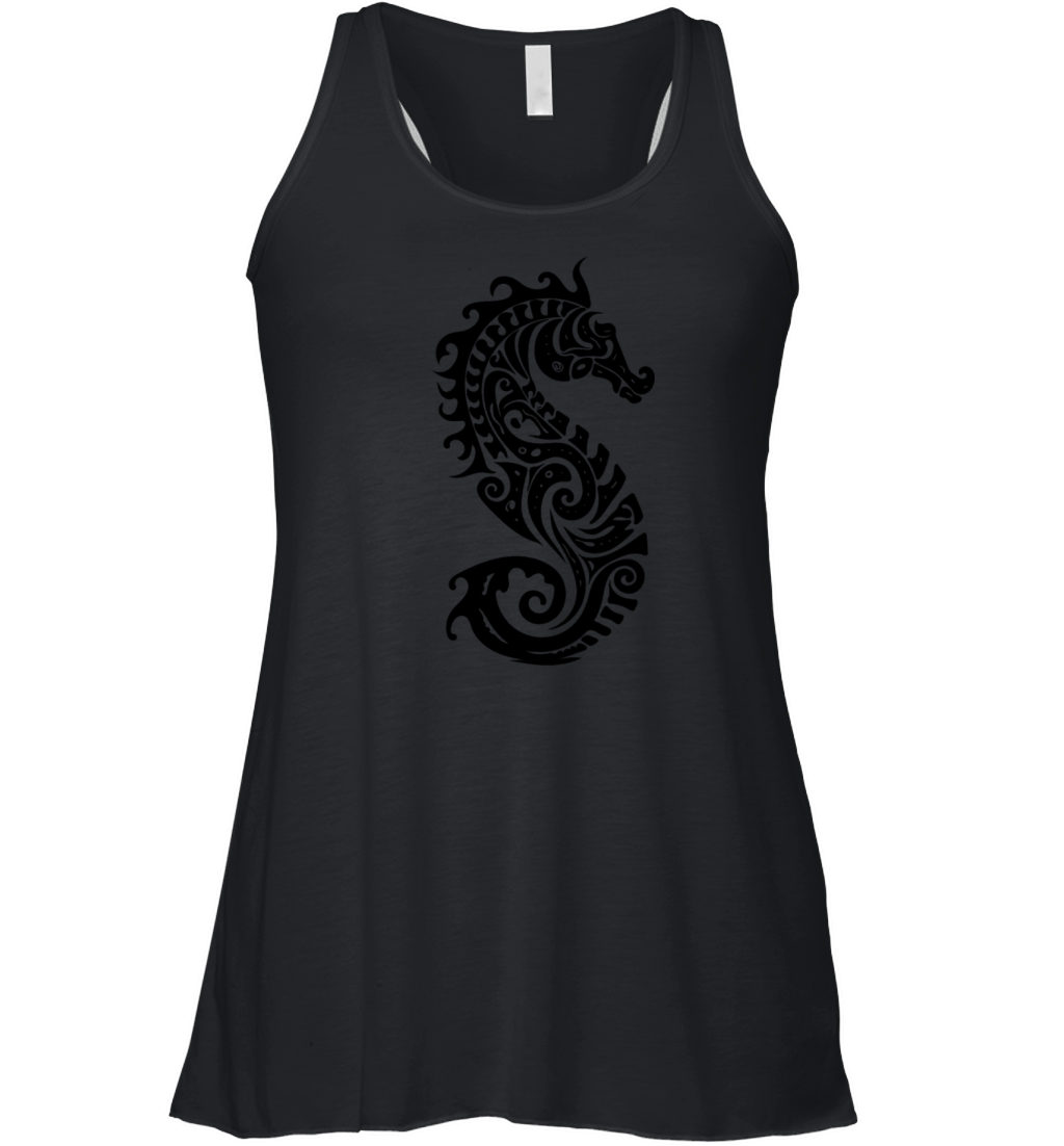Little Cute Vintage Seahorse Women's Flowy Tank Top