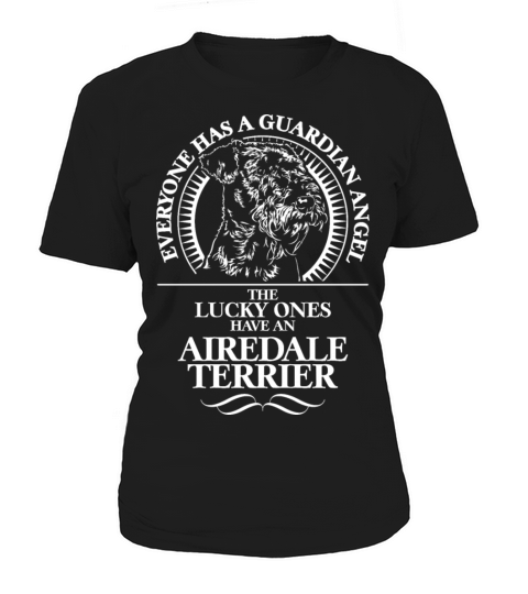 Airedale Terrier Guardian Angel dog quote Women's T-Shirt