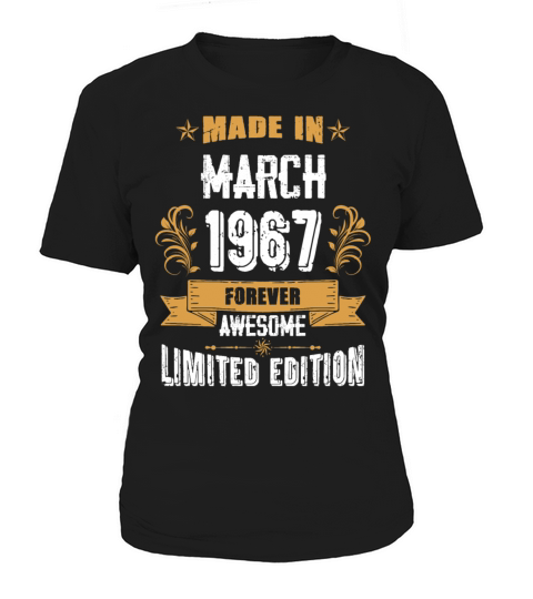 March 1967 Vintage Birthday Present Women's T-Shirt