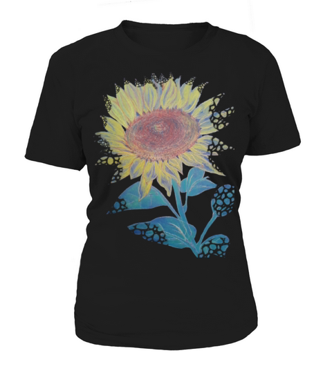 Vintage sunflower hand drawing artistic cut Women's T-Shirt