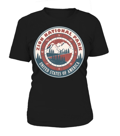 Zion National Park United States Vintage Hiking Women's T-Shirt