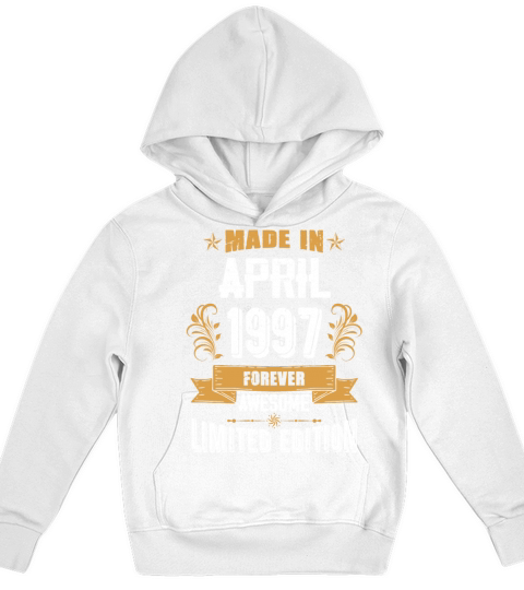 April 1997 Vintage Birthday Present Kids Hoodie
