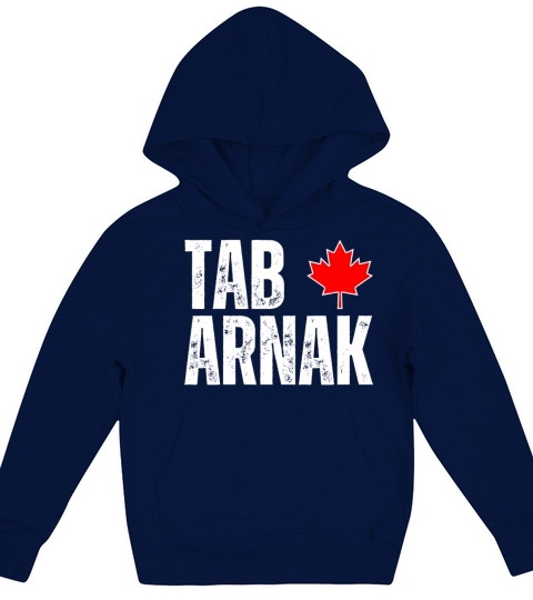 Tabarnak Language French Canadian Flag Maple Leaf Kids Hoodie