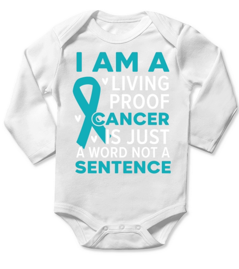 Cervical Cancer Warrior Cervical Cancer Awareness Long Sleeve Baby One-Piece