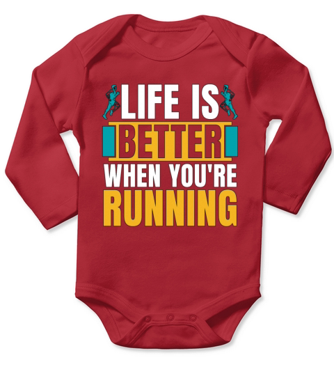 Cross Country Running Life Is Better When Athletic Long Sleeve Baby One-Piece