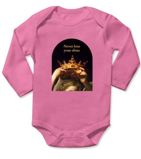 Feel The Royalty Princess Long Sleeve Baby One-Piece