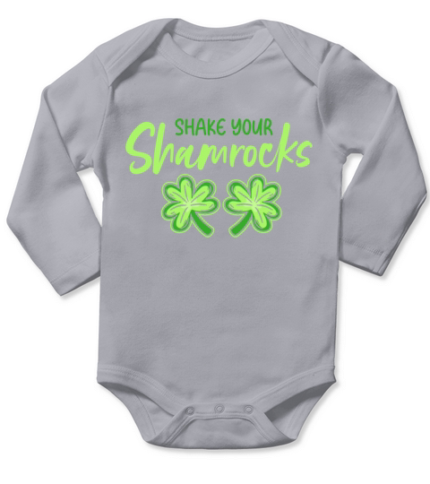 Funny Irish Saint Patricks Day Shake Your Long Sleeve Baby One-Piece