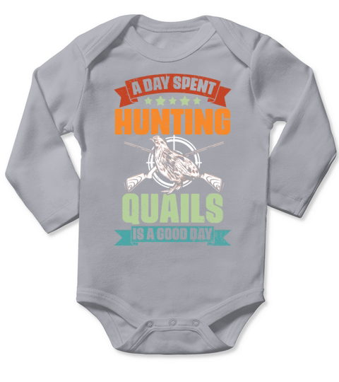 Vintage Quail Hunting Season A Quail Hunter Quail Long Sleeve Baby One-Piece