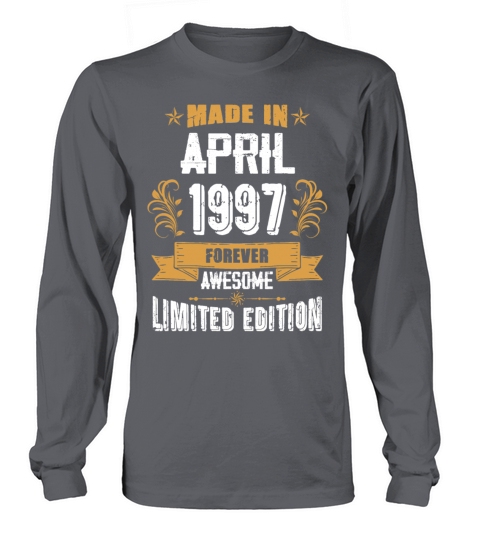 April 1997 Vintage Birthday Present Long sleeved Unisex