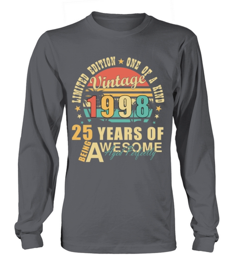 Vintage 1998 25th birthday spit Long sleeved Unisex