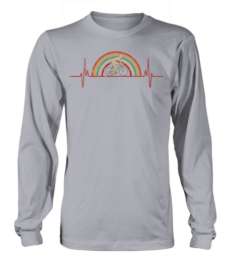 Vintage Heartbeat Cycling Long sleeved Unisex