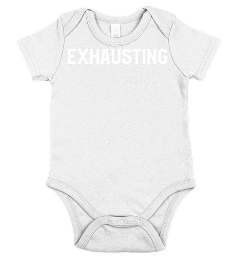 exausting Short Sleeve Baby One-Piece