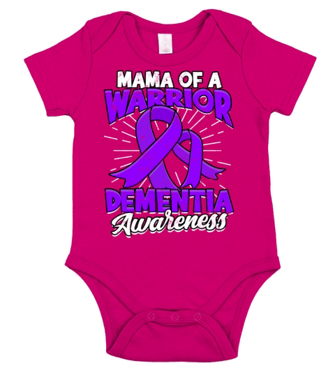 Fight Alzheimers Dementia alzheimer Awareness Short Sleeve Baby One-Piece