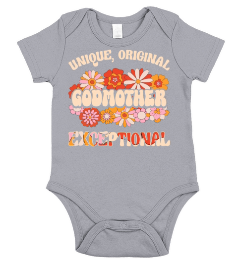 Retro Unique Original Exceptional Godmother Short Sleeve Baby One-Piece