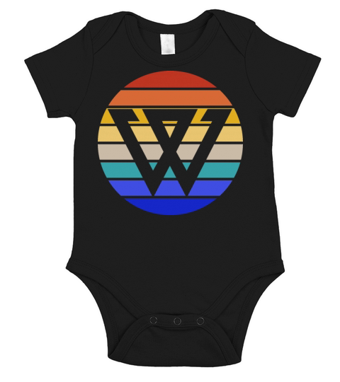 Winner Logo Vintage Short Sleeve Baby One-Piece