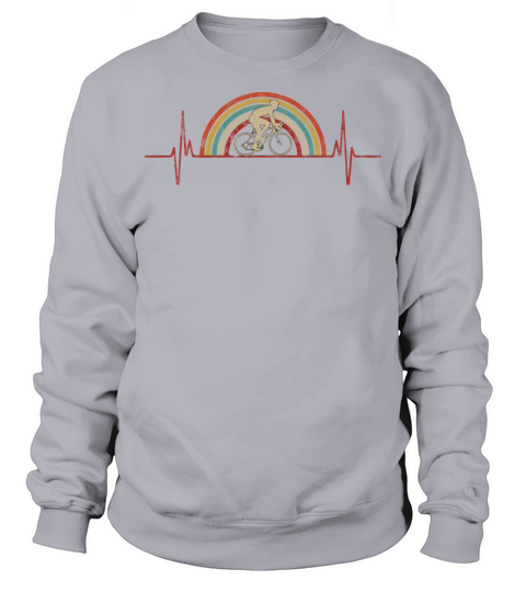 Vintage Heartbeat Cycling Sweatshirt Unisex