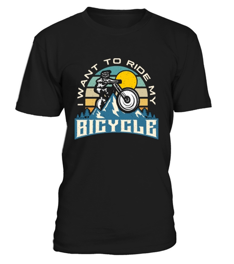 Bicycle I Want To Ride My Bicycle Cycling Cyclist T-Shirt Unisex