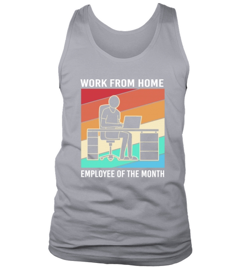 Retro Wfh Work From Home Employee Of The Month Tank Top Unisex
