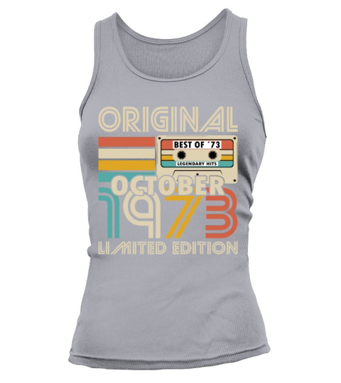 50th birthday october 1973 original 1973 Tank top Woman