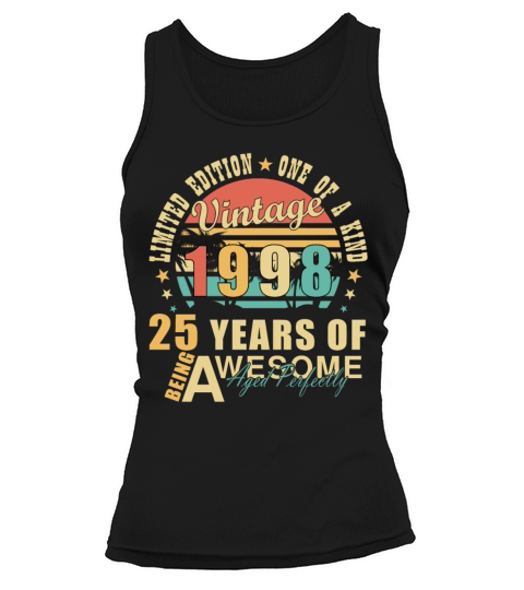 Vintage 1998 25th birthday spit Tank top Woman
