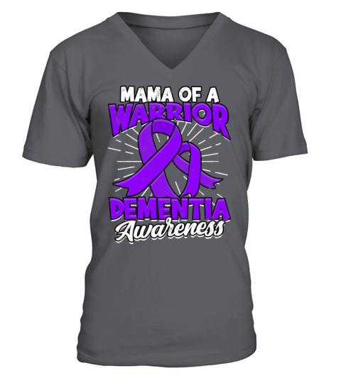 Fight Alzheimers Dementia alzheimer Awareness V-Neck T-shirt