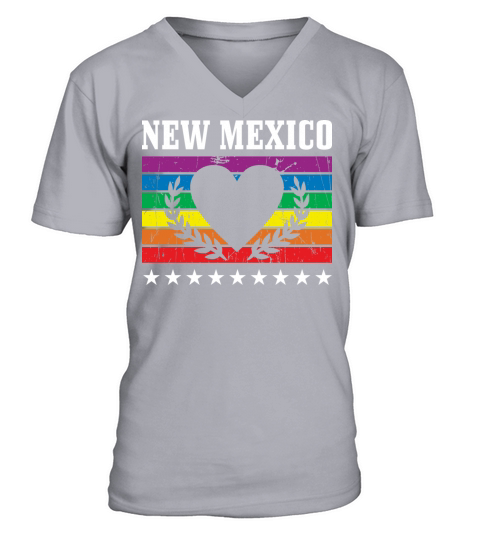 New Mexico Pride Flag Pride Month LGBTQ Flag LGBT V-Neck T-shirt