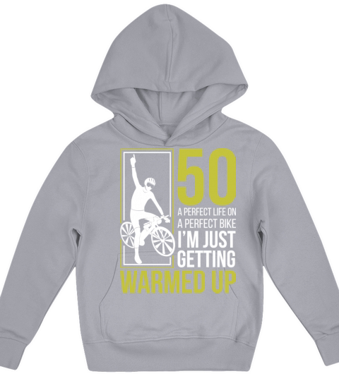 Cyclist s 50th Birthday Funny Kids Hoodie