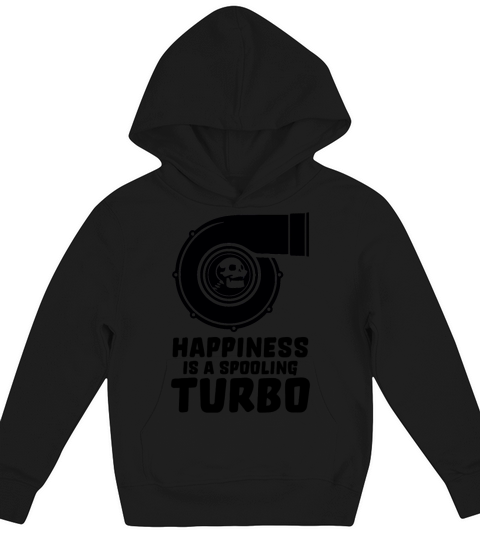 Happiness is a spooling Turbo 3 Kids Hoodie