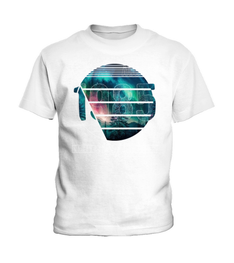 Limited Edition 1985 August Birthday Polar Lights Kids T-Shirt
