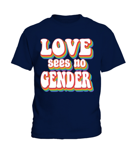 Love Any Gender Pride Rainbow LGBTQ Kids T-Shirt