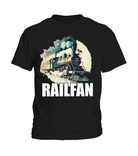 Train Railfan Kids T-Shirt