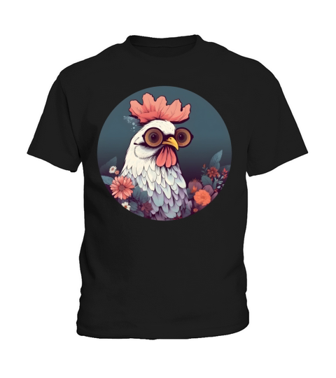 Vintage 80s 90s Style for Chicken Lovers Kids T-Shirt