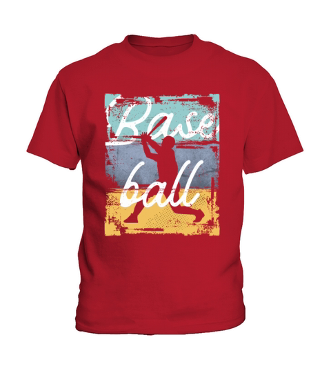 Vintage Baseball Player Kids T-Shirt