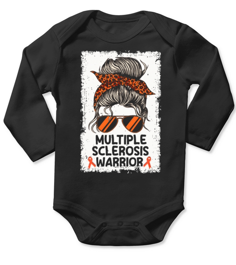 Multiple Sclerosis Warrior Long Sleeve Baby One-Piece