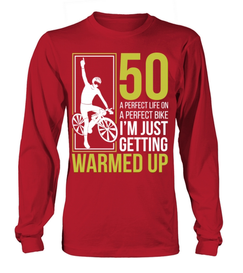 Cyclist s 50th Birthday Funny Long sleeved Unisex