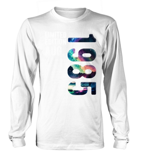 Limited Edition 1985 August Birthday Polar Lights Long sleeved Unisex
