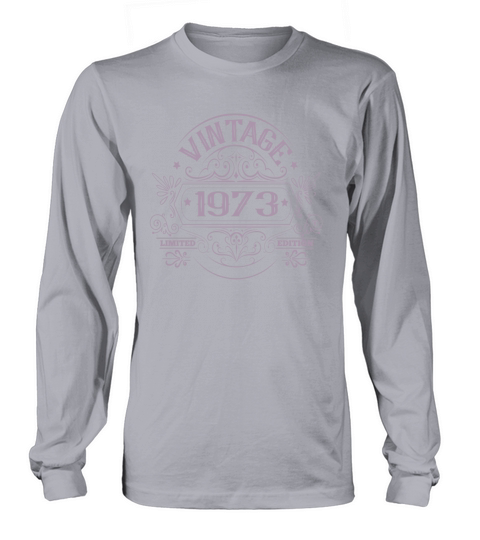 Vintage 1973 birthday vintage Long sleeved Unisex
