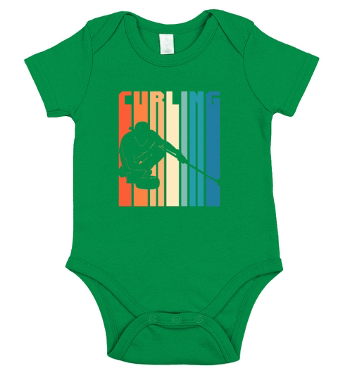 Curling Retro Vintage Short Sleeve Baby One-Piece