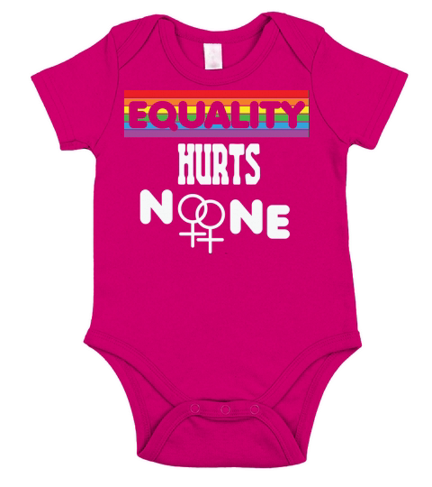 Equality Hurt No One LGBT Short Sleeve Baby One-Piece